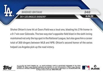 2025 Topps Now #346 Shohei Ohtani BGS 9.5