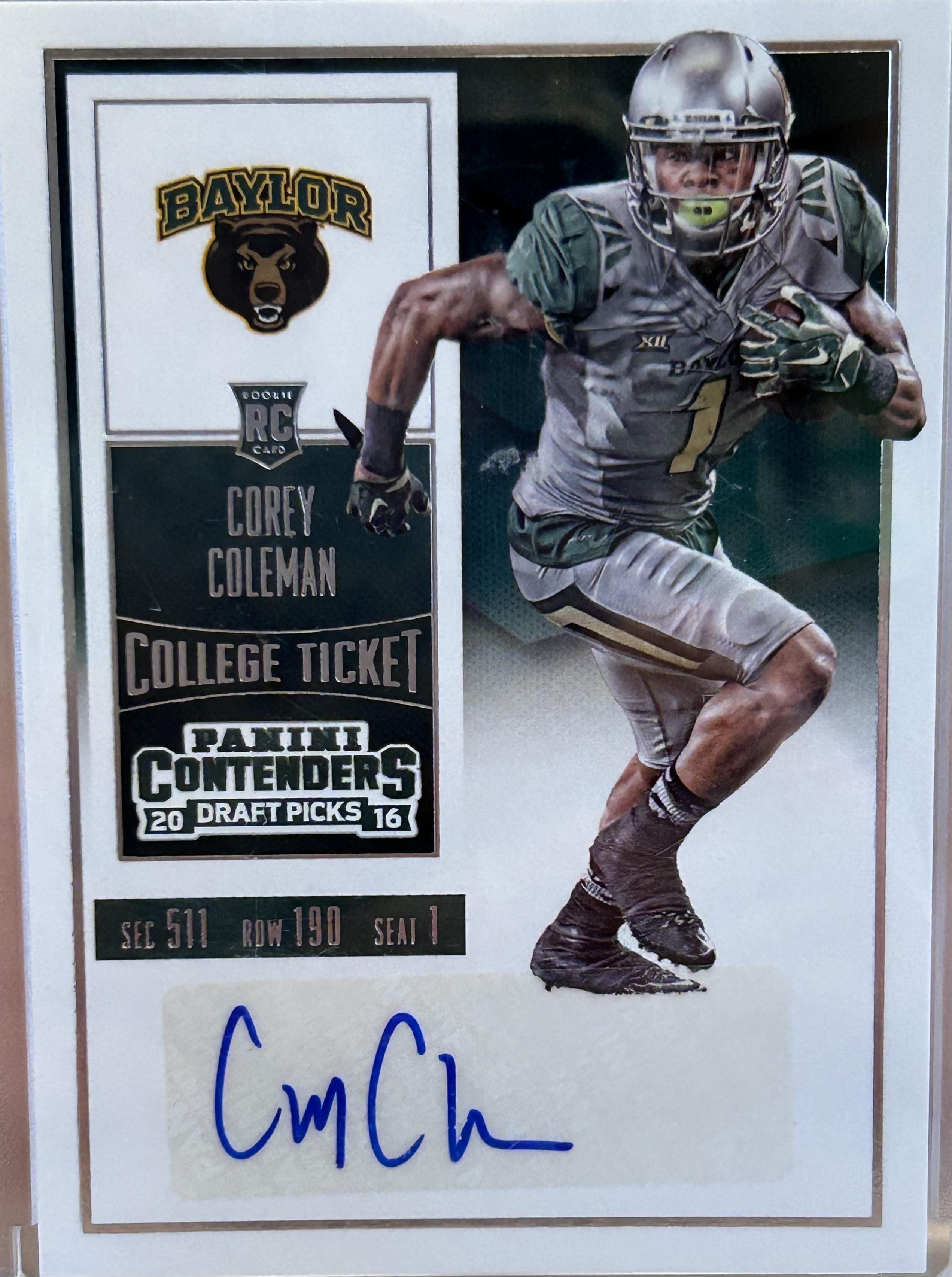 2016 Panini Contenders Draft Picks #111 Corey Coleman
