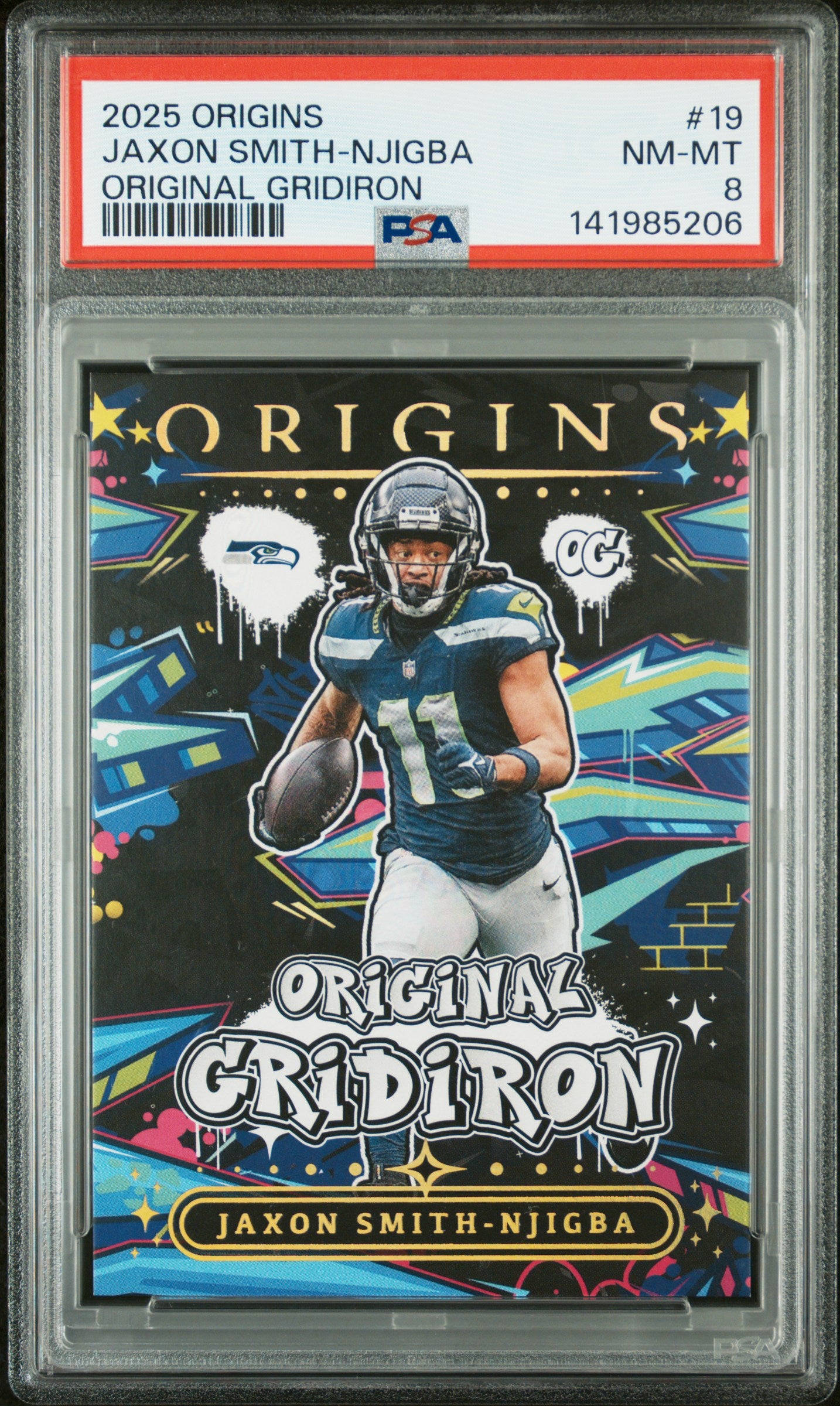 2025 Panini Origins Original Gridiron #19 Jaxon Smith-Njigba PSA 8