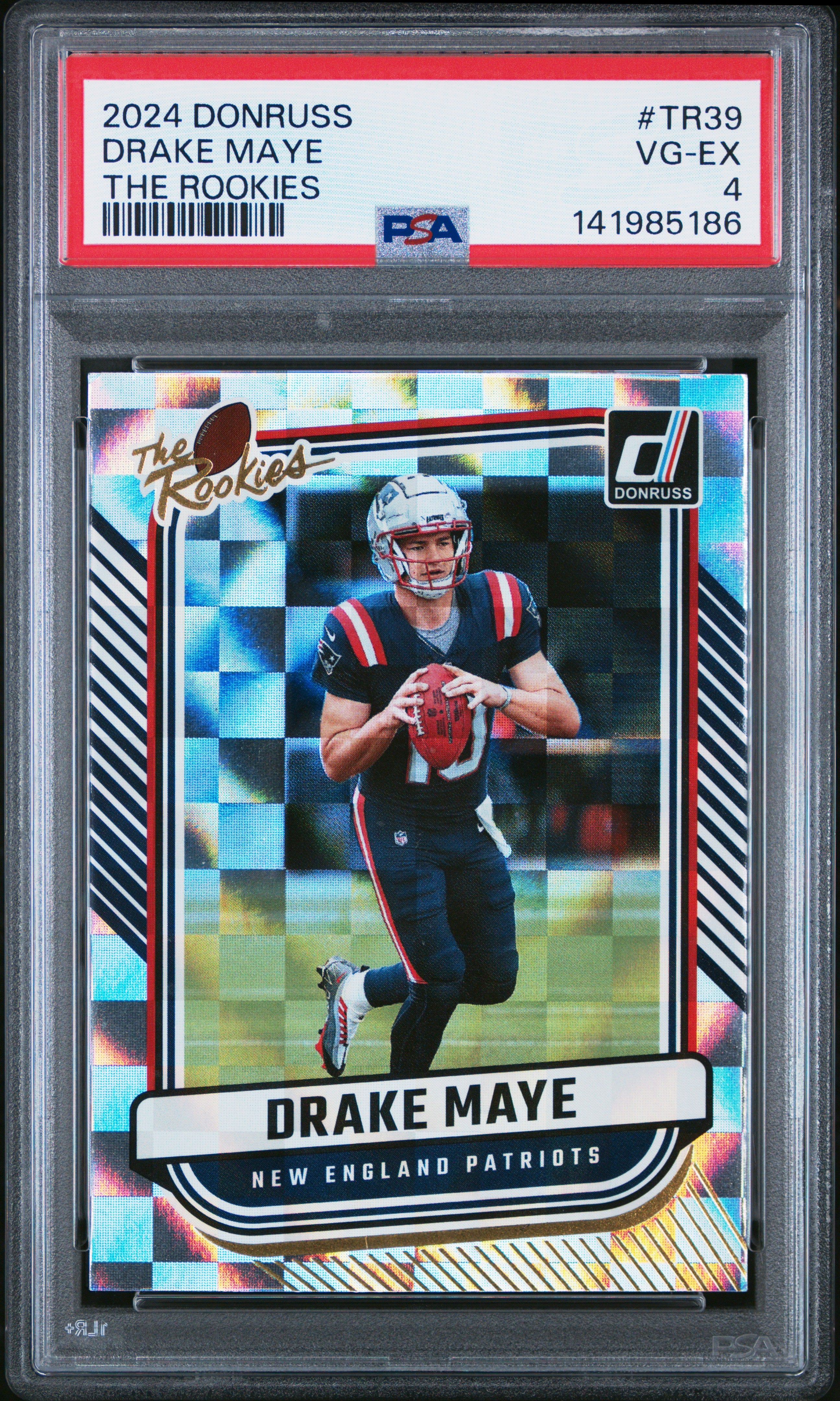 2024 Panini Donruss The Rookies #TR39 Drake Maye PSA 4