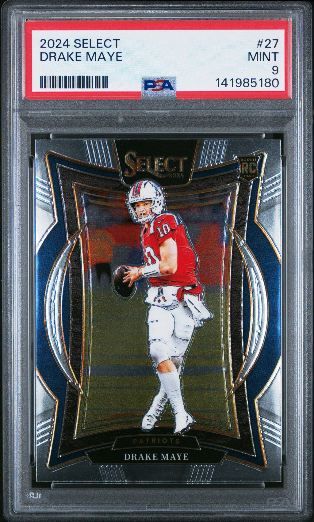 2024 Panini Select #27 Drake Maye PSA 9