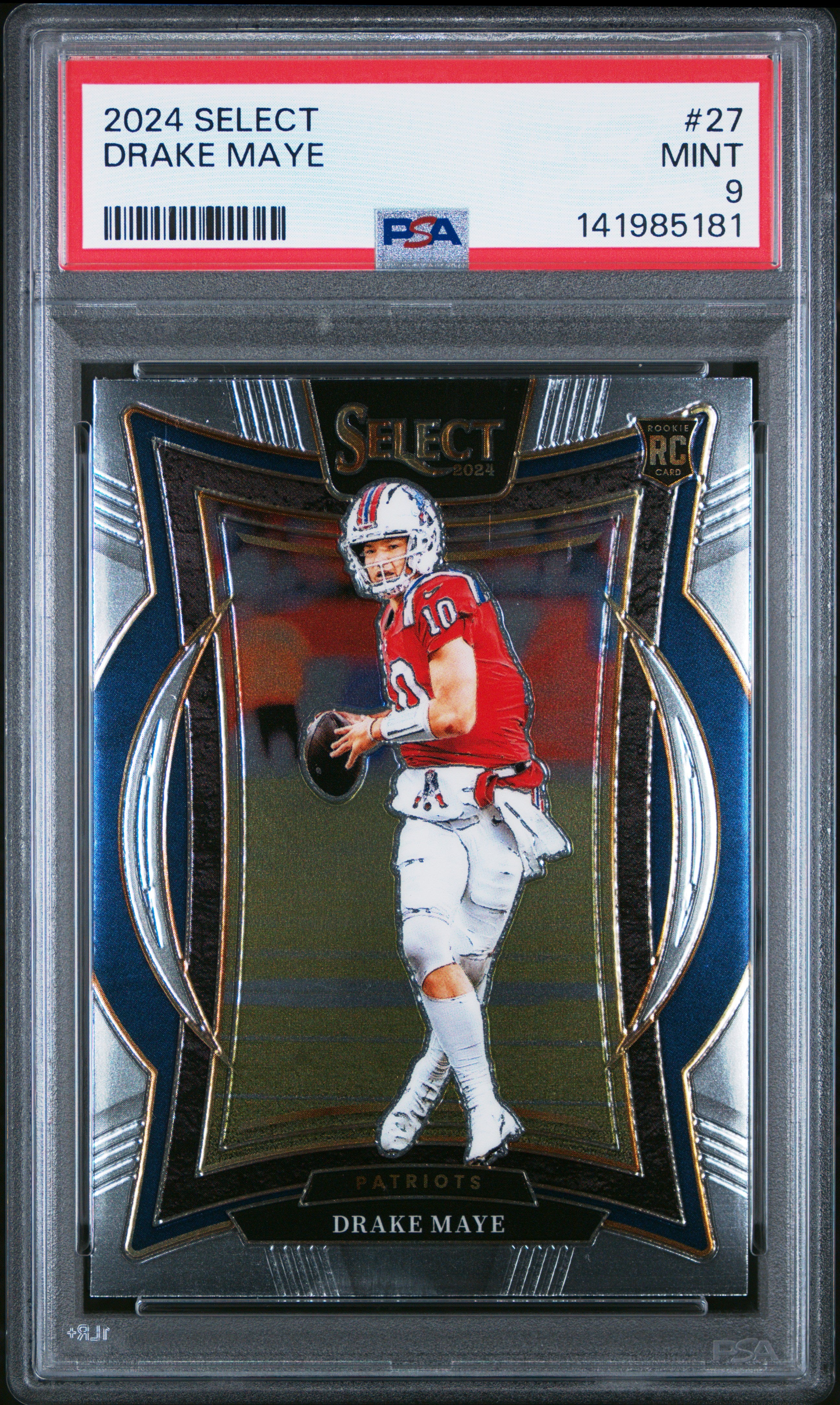 2024 Panini Select #27 Drake Maye PSA 9