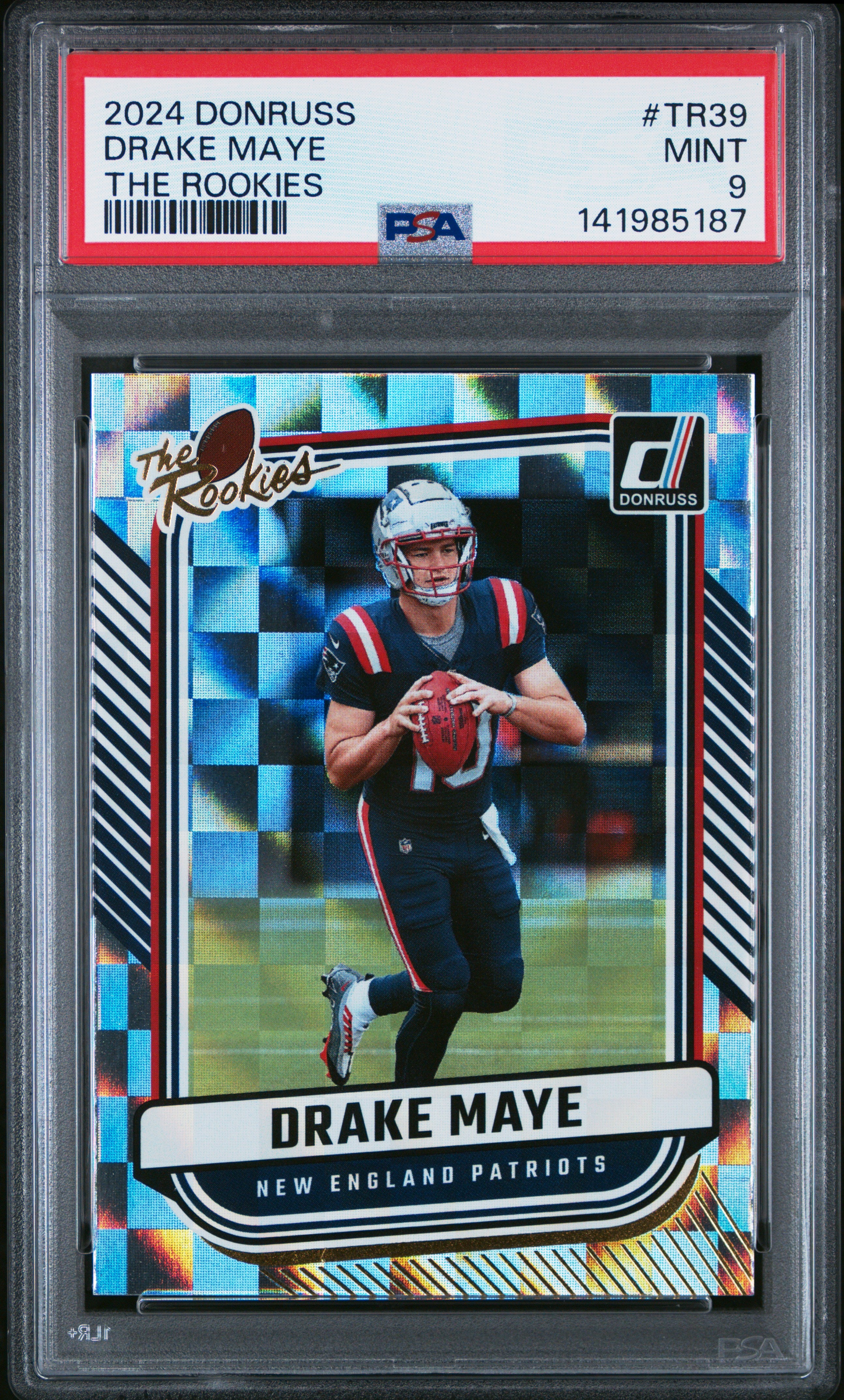 2024 Panini Donruss The Rookies #TR39 Drake Maye PSA 9