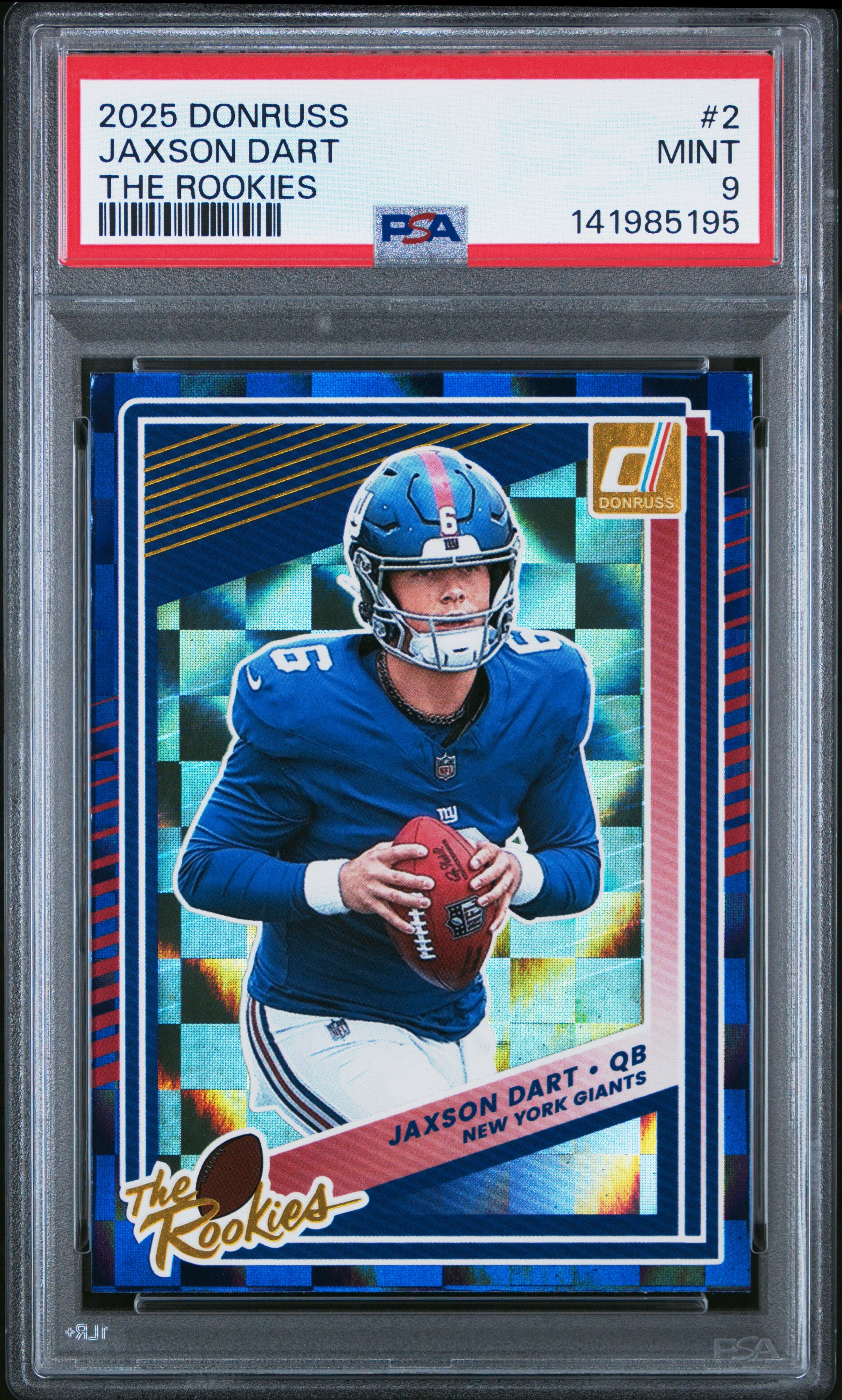 2025 Panini Donruss The Rookies #2 Jaxson Dart PSA 9