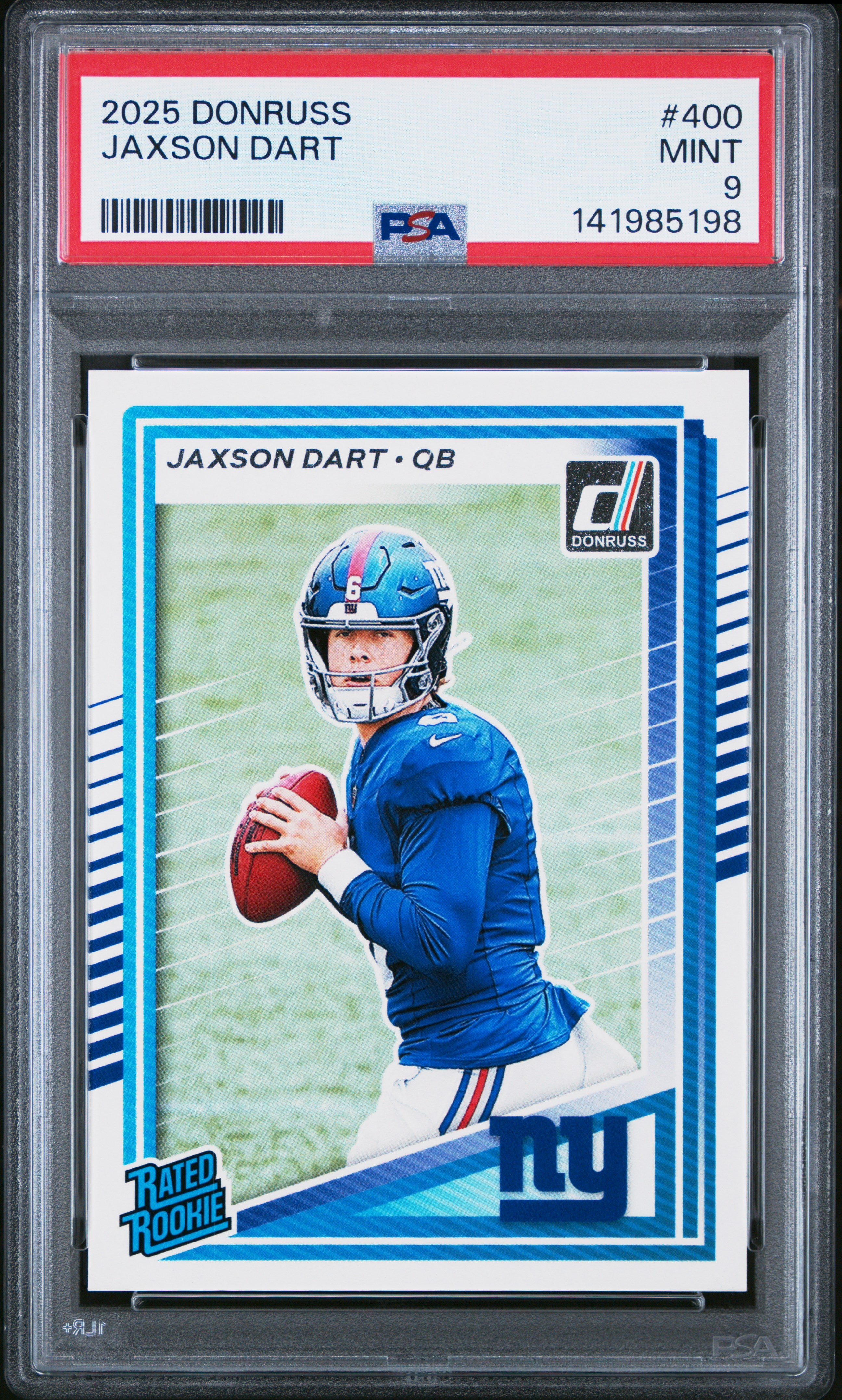 2025 Panini Donruss #400 Jaxson Dart PSA 9