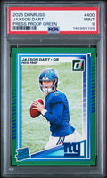 2025 Panini Donruss #400 Jaxson Dart Press Proof Green PSA 9