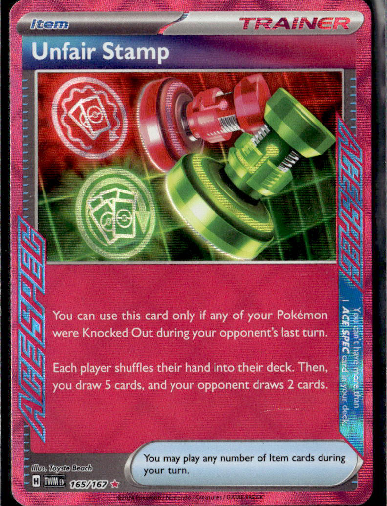 SV06: Twilight Masquerade #165/167 Unfair Stamp