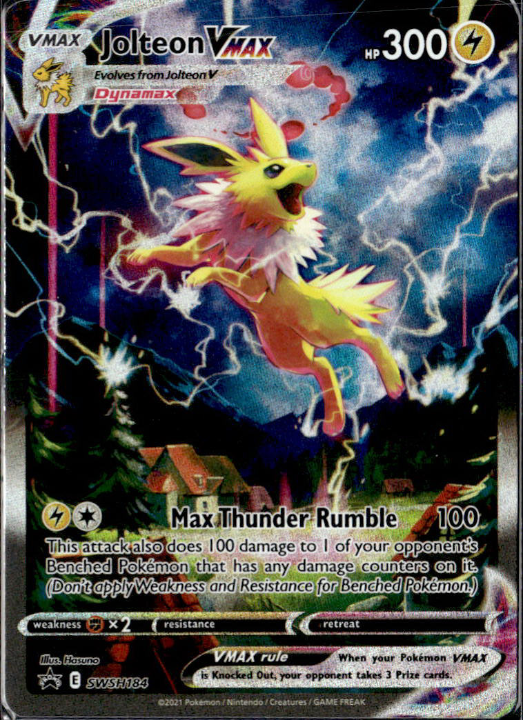 SWSH: Sword & Shield Promo Cards #SWSH184 Jolteon VMAX