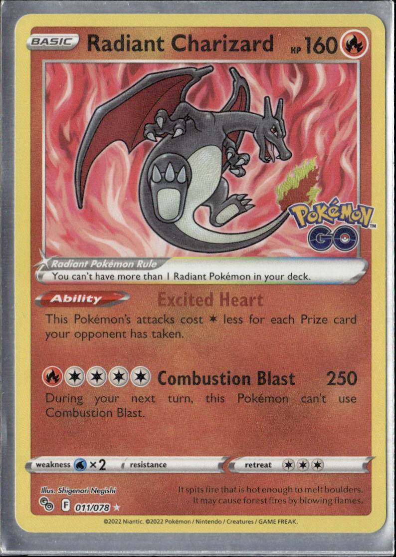 Pokemon GO #011/078 Radiant Charizard