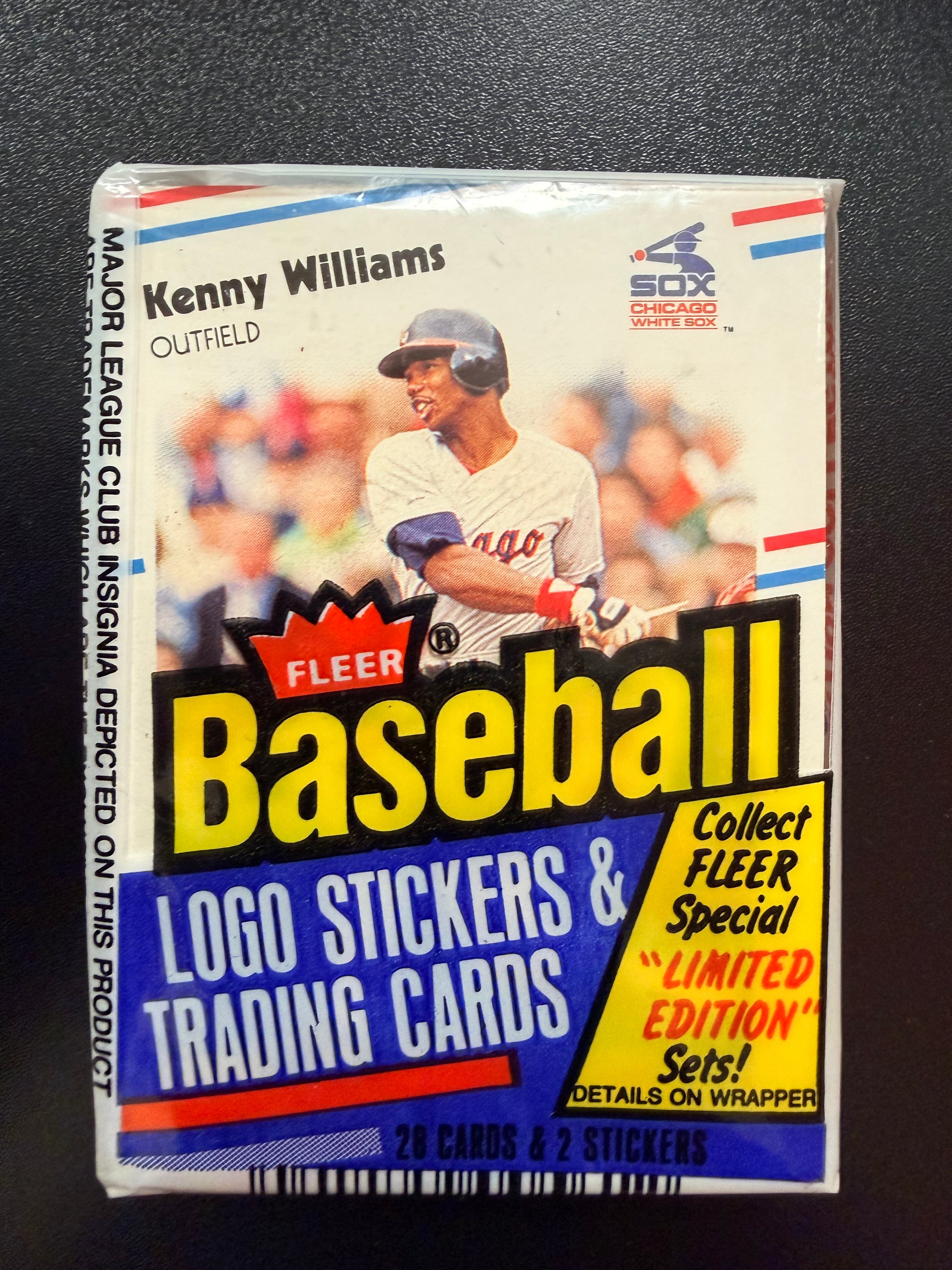 1988 Fleer Baseball Logo Stickers & Trading Cards Pack