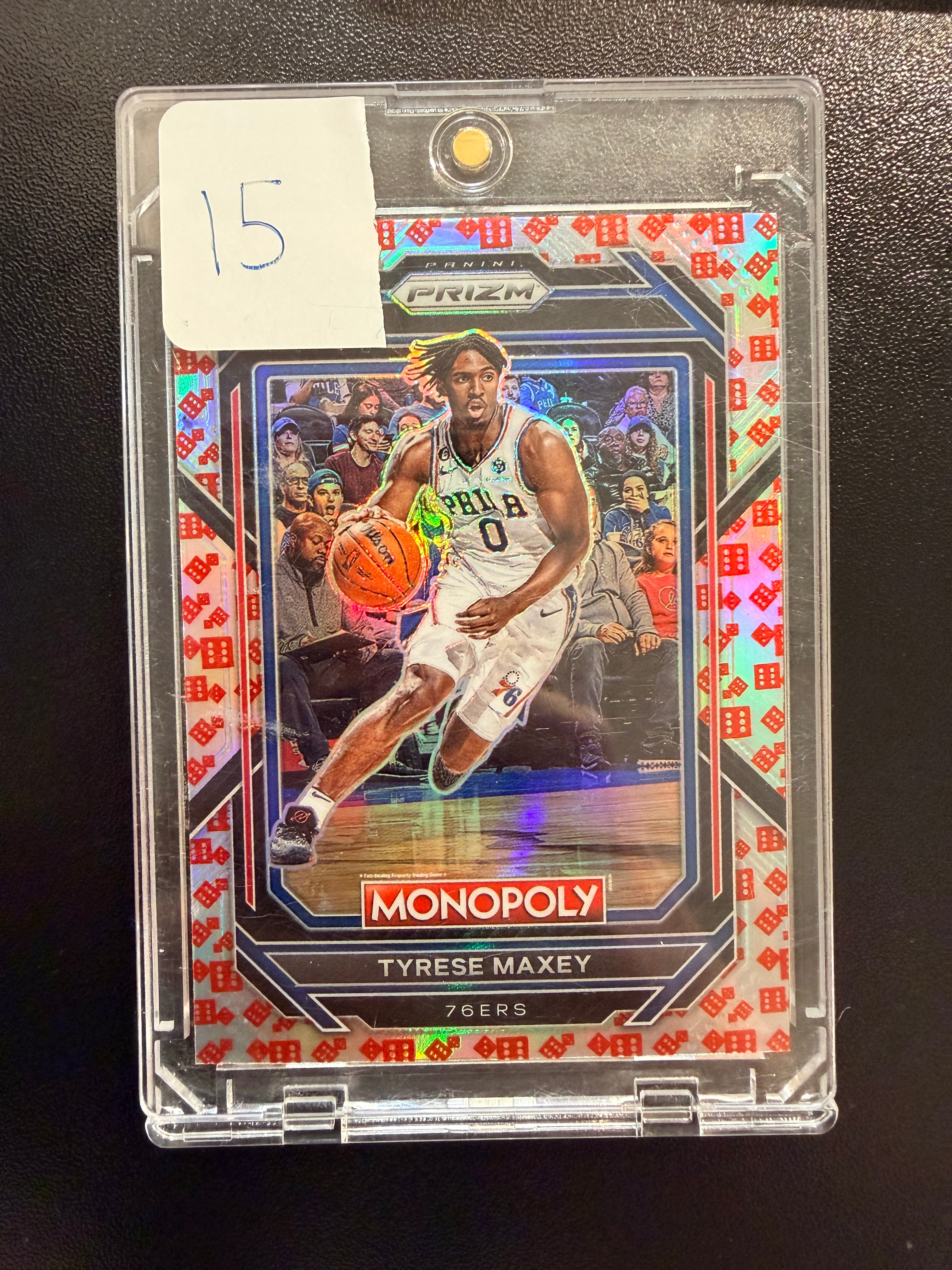 2022 Panini Prizm Monopoly 69 Tyrese Maxey Red Dice