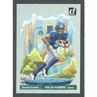Malik Nabers 2025 Panini Downtown Oversized